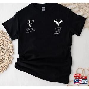Rafael Nadal X Roger Federer Logo Signature Shirt Classic